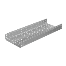 Лоток перфорированный 80х300х1,0 L3000 мм "Быстрый монтаж ПЛЮС" INOX304 КМ-Профиль (LPplus80-300-1.0-3000 INOX304)