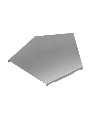 Крышка горизонтального угла 45 гр. 150 мм ПЛЮС INOX304 КМ-Профиль (KGLplus45-150 INOX304) в Комсомольске-на-Амуре Аксессуары для лотков Pintop.ru