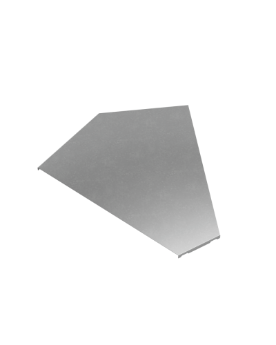 Крышка горизонтального угла 45 гр. 500 мм ПЛЮС КМ-Профиль (KGLplus45-500) в Комсомольске-на-Амуре Аксессуары для лотков Pintop.ru