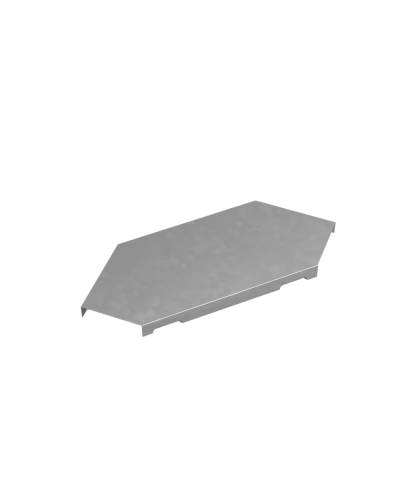 Крышка горизонтального угла 90 гр. 50 мм ПЛЮС HD КМ-Профиль (KGLplus90-50 HD) в Комсомольске-на-Амуре Аксессуары для лотков Pintop.ru