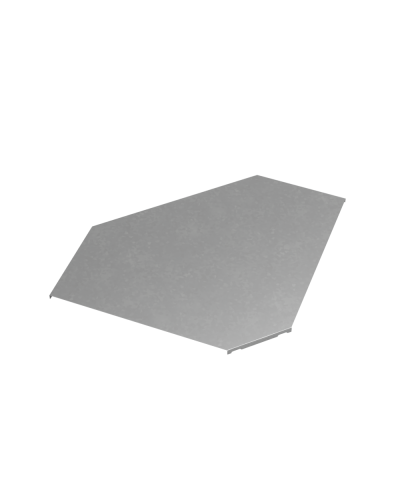 Крышка горизонтального угла 90 гр. 400 мм ПЛЮС INOX304 КМ-Профиль (KGLplus90-400 INOX304) в Комсомольске-на-Амуре Аксессуары для лотков Pintop.ru