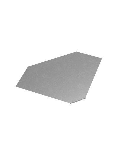 Крышка горизонтального угла 90 гр. 500 мм ПЛЮС INOX304 КМ-Профиль (KGLplus90-500 INOX304) в Комсомольске-на-Амуре Аксессуары для лотков Pintop.ru