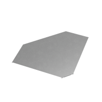 Крышка горизонтального угла 90 гр. 600 мм "ПЛЮС" INOX304 КМ-Профиль (KGLplus90-600 INOX304)