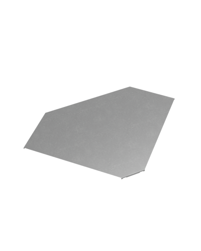 Крышка горизонтального угла 90 гр. 600 мм ПЛЮС КМ-Профиль (KGLplus90-600) в Комсомольске-на-Амуре Аксессуары для лотков Pintop.ru