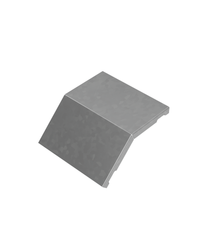 Крышка внешнего вертикального угла 45 гр. 150 мм ПЛЮС HD85 КМ-профиль (KVLplus45-150 HD85) в Комсомольске-на-Амуре Аксессуары для лотков Pintop.ru