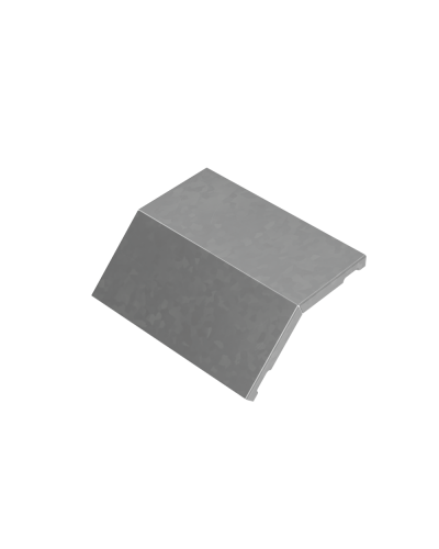 Крышка внешнего вертикального угла 45 гр. 200 мм ПЛЮС HD КМ-Профиль (KVLplus45-200 HD) в Комсомольске-на-Амуре Аксессуары для лотков Pintop.ru