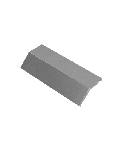 Крышка внешнего вертикального угла 45 гр. 400 мм ПЛЮС КМ-Профиль (KVLplus45-400) в Комсомольске-на-Амуре Аксессуары для лотков Pintop.ru