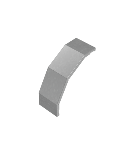 Крышка внешнего вертикального угла 90 гр. 100 мм ПЛЮС INOX304 КМ-Профиль (KVLplus90-100 INOX304) в Комсомольске-на-Амуре Аксессуары для лотков Pintop.ru