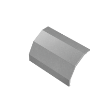 Крышка внешнего вертикального угла 90 гр. 400 мм "ПЛЮС" INOX304 КМ-Профиль (KVLplus90-400 INOX304)