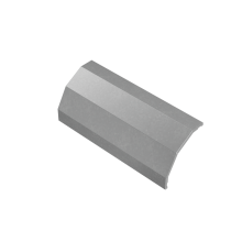 Крышка внешнего вертикального угла 90 гр. 600 мм "ПЛЮС" INOX304 КМ-Профиль (KVLplus90-600 INOX304)