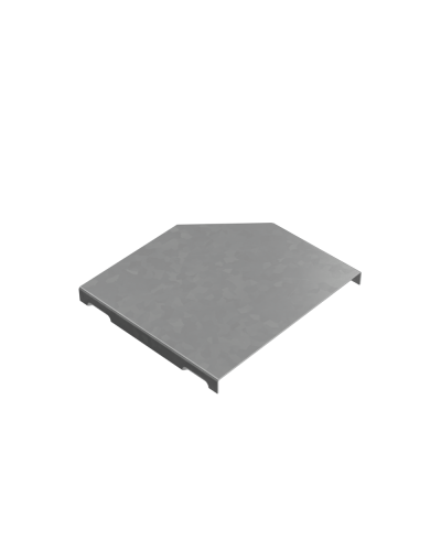 Крышка переходника левого 100-150 мм ПЛЮС КМ-Профиль (KPDplus100-150-L) в Комсомольске-на-Амуре Аксессуары для лотков Pintop.ru