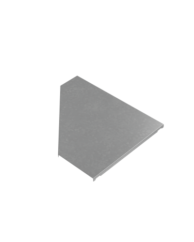 Крышка переходника левого 150-400 мм ПЛЮС INOX304 КМ-Профиль (KPDplus150-400-L INOX304) в Комсомольске-на-Амуре Аксессуары для лотков Pintop.ru