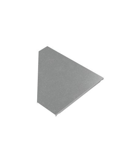 Крышка переходника левого 150-500 мм ПЛЮС КМ-Профиль (KPDplus150-500-L) в Комсомольске-на-Амуре Аксессуары для лотков Pintop.ru