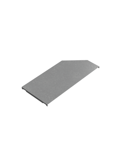 Крышка переходника левого 300-400 мм ПЛЮС INOX304 КМ-Профиль (KPDplus300-400-L INOX304) в Комсомольске-на-Амуре Аксессуары для лотков Pintop.ru