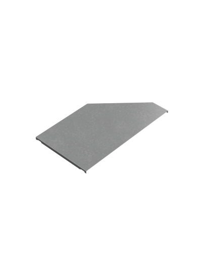 Крышка переходника левого 300-500 мм ПЛЮС HD КМ-Профиль (KPDplus300-500-L HD) в Комсомольске-на-Амуре Аксессуары для лотков Pintop.ru