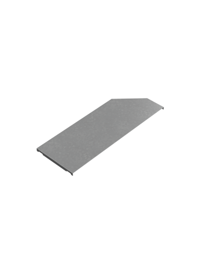 Крышка переходника левого 400-500 мм ПЛЮС КМ-Профиль (KPDplus400-500-L) в Комсомольске-на-Амуре Аксессуары для лотков Pintop.ru