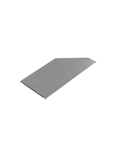 Крышка переходника левого 400-600 мм ПЛЮС HD КМ-Профиль (KPDplus400-600-L HD) в Комсомольске-на-Амуре Аксессуары для лотков Pintop.ru