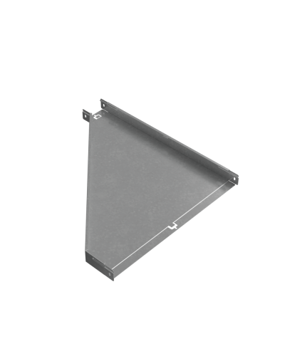 Переходник правый 50х100-600 мм ПЛЮС HD КМ-Профиль (PDplus50-100-600-R HD) в Комсомольске-на-Амуре Аксессуары для лотков Pintop.ru