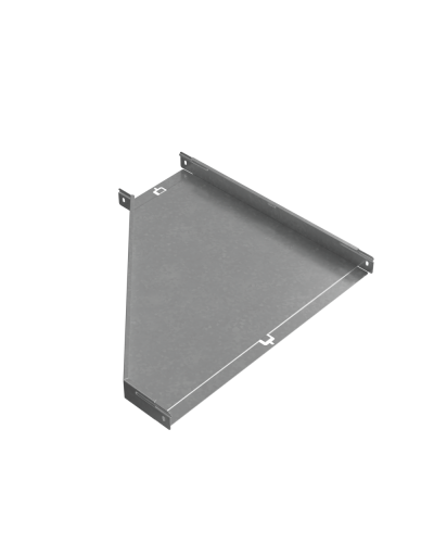 Переходник правый 50х200-600 мм ПЛЮC INOX304 КМ-Профиль (PDplus50-200-600-R INOX304) в Комсомольске-на-Амуре Аксессуары для лотков Pintop.ru