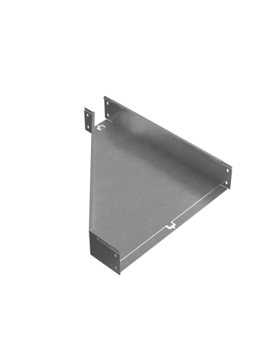 Переходник правый 100х100-500 мм ПЛЮС HD КМ-Профиль (PDplus100-100-500-R HD) в Комсомольске-на-Амуре Аксессуары для лотков Pintop.ru