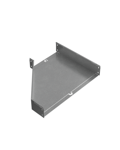 Переходник правый 100х300-600 мм ПЛЮC INOX304 КМ-Профиль (PDplus100-300-600-R INOX304) в Комсомольске-на-Амуре Аксессуары для лотков Pintop.ru