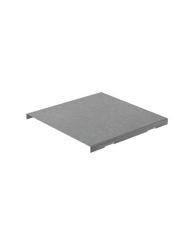 Крышка на угол внешний вертикальный 50х300 мм с разворотом трассы на 180 гр. ПЛЮС INOX304 КМ-Профиль (KVLTDplus90-50-300 INOX304) в Комсомольске-на-Амуре Аксессуары для лотков Pintop.ru