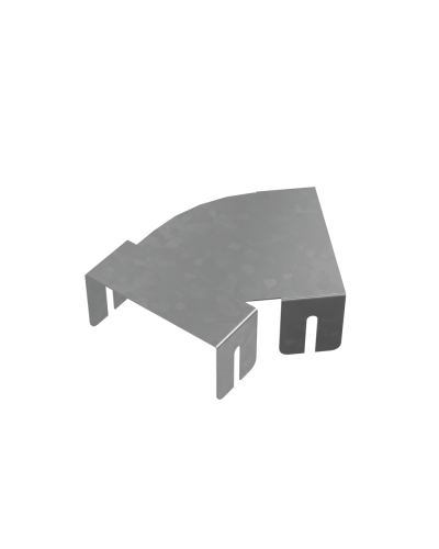 Крышка горизонтально-изменяемого угла 0-45 гр. 150 мм ПЛЮС INOX304 КМ-Профиль (KIGLplus150 INOX304) в Комсомольске-на-Амуре Аксессуары для лотков Pintop.ru