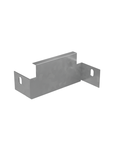 Переходник упрощенный 50х50 мм левый ПЛЮС INOX304 КМ-Профиль (PDLplus50-50 INOX304) в Комсомольске-на-Амуре Аксессуары для лотков Pintop.ru