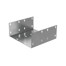 Соединительная пластина усиленная П-образная для лотка 100х400 мм "ПЛЮС" КМ-Профиль (SPUplus100-400)