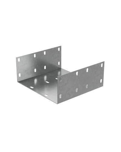 Соединительная пластина усиленная П-образная для лотка 100х400 мм ПЛЮС КМ-Профиль (SPUplus100-400) в Комсомольске-на-Амуре Аксессуары для лотков Pintop.ru