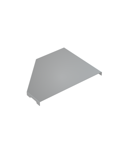 Крышка переходника правого 100-200 мм КМ-Профиль (KPD100-200-R) в Комсомольске-на-Амуре Аксессуары для лотков Pintop.ru