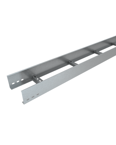 Лоток лестничный 100х200х1,2 L2500 мм HD85 КМ-профиль (LL100-200-1.2-2500 HD85) в Комсомольске-на-Амуре Кабельные лотки Pintop.ru