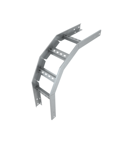 Угол лестничный вертикальный внешний 90 гр. 80х100х1,5 мм Быстрый монтаж КМ-Профиль (LVLS90-80-100-1.5) в Комсомольске-на-Амуре Аксессуары для лотков Pintop.ru