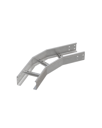 Угол лестничный горизонтальный 45 гр. 100х700х1,2 мм HD85 N КМ-профиль (LGL45-100-700-1.2 HD85 N) в Комсомольске-на-Амуре Аксессуары для лотков Pintop.ru