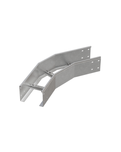 Угол лестничный горизонтальный 45 гр. 150х600х1,5 мм HD N КМ-профиль (LGL45-150-600-1.5 HD N) в Комсомольске-на-Амуре Аксессуары для лотков Pintop.ru