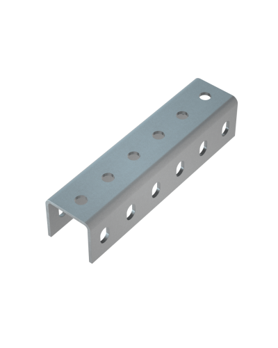 Соединитель усиленного швеллера 50х50х4,0 мм INOX304 КМ-Профиль (SLPU50-50 INOX304) в Комсомольске-на-Амуре Аксессуары для лотков Pintop.ru