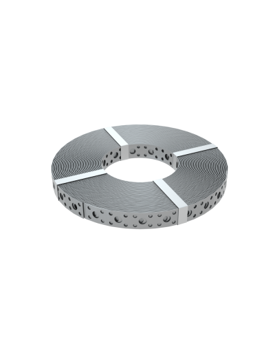 Перфорированная монтажная лента 20х1,0 мм (упак. 25 м) КМ-Профиль (PF1.0-20) в Комсомольске-на-Амуре Аксессуары для лотков Pintop.ru