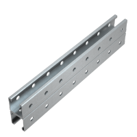 Страт-профиль двойной 41х41 L200 мм s:3,0 (тройная перфорация) КМ-Профиль (2STPV41-41-200 3P)