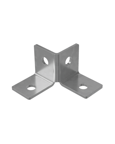 Пластина угловая двойная короткая КМ-профиль (2USG2) в Комсомольске-на-Амуре Аксессуары для лотков Pintop.ru