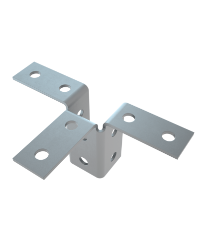 Пластина угловая тройная усиленная КМ-Профиль (3USG4) в Комсомольске-на-Амуре Аксессуары для лотков Pintop.ru