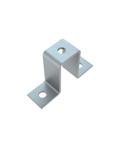 Прямоугольная скоба для двойного страт-профиля 41х82 мм HD85 КМ-профиль (PS41-82 HD85) в Комсомольске-на-Амуре Держатели, клипсы, скобы Pintop.ru