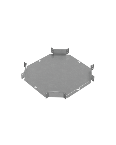 Х-разветвитель 80х400 мм ПЛЮС INOX304 КМ-Профиль (XDplus80-400 INOX304) в Комсомольске-на-Амуре Аксессуары для лотков Pintop.ru