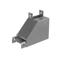 Угол вертикальный внутренний L 50х150 мм с разворотом трассы на 90 гр. "ПЛЮС" INOX304 КМ-Профиль (NLPDplus90-50-150-L INOX304)