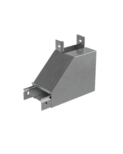 Угол вертикальный внутренний L 50х150 мм с разворотом трассы на 90 гр. ПЛЮС INOX304 КМ-Профиль (NLPDplus90-50-150-L INOX304) в Комсомольске-на-Амуре Аксессуары для лотков Pintop.ru