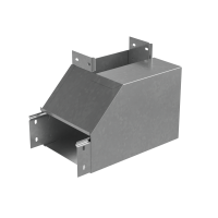 Угол вертикальный внутренний L 80х100 мм с разворотом трассы на 90 гр. "ПЛЮС" INOX304 КМ-Профиль (NLPDplus90-80-100-L INOX304)