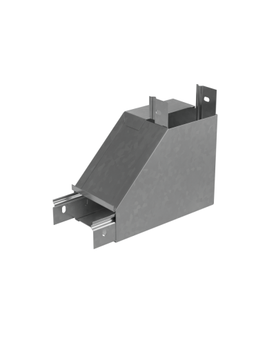 Угол вертикальный внутренний R 50х150 мм с разворотом трассы на 90 гр. ПЛЮС INOX304 КМ-Профиль (NLPDplus90-50-150-R INOX304) в Комсомольске-на-Амуре Аксессуары для лотков Pintop.ru