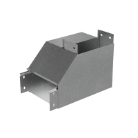 Угол вертикальный внутренний R 80х100 мм с разворотом трассы на 90 гр. "ПЛЮС" INOX304 КМ-Профиль (NLPDplus90-80-100-R INOX304)