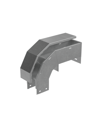 Т-ответвитель крышка верт. вниз 100х500х150 мм ПЛЮС HD85 КМ-профиль (OKTDplus100-500-150 HD85) в Комсомольске-на-Амуре Аксессуары для лотков Pintop.ru