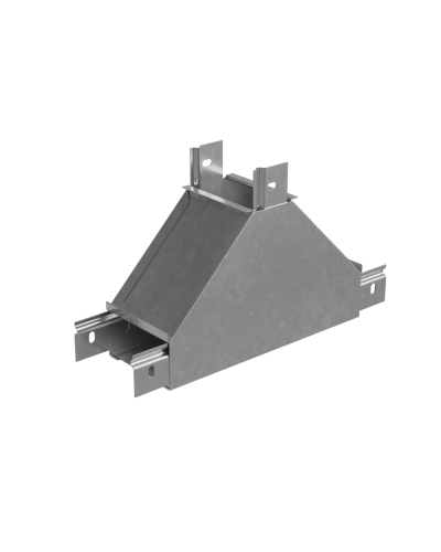 Т-отвод вертикальный вверх 50х500 мм ПЛЮС HD КМ-Профиль (TDNplus50-500 HD) в Комсомольске-на-Амуре Аксессуары для лотков Pintop.ru