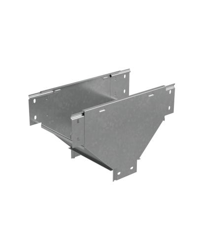 Т-отвод вертикальный вниз 100х100 мм ПЛЮС INOX304 КМ-Профиль (TDVplus100-100 INOX304) в Комсомольске-на-Амуре Аксессуары для лотков Pintop.ru